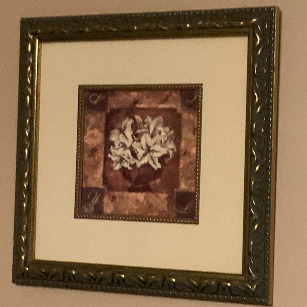 Framed Hybrid Lily Print